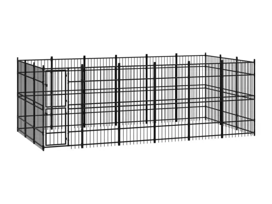 Chenil cage enclos pac noire 576 x 288 x 200 cm 02_0041800