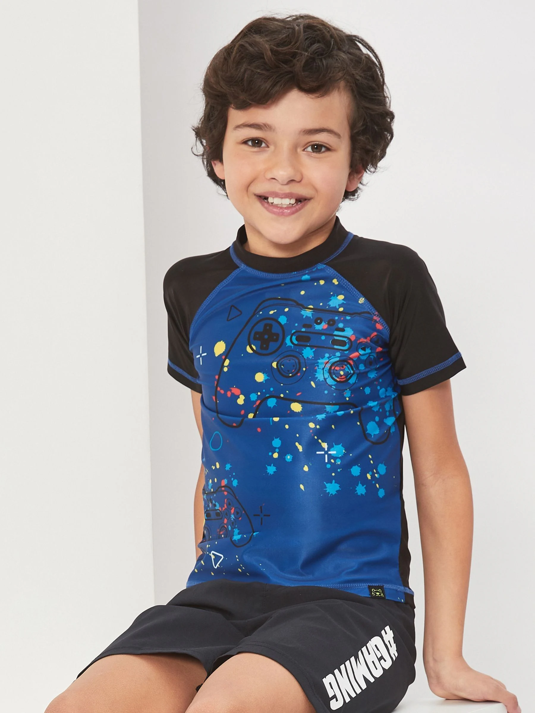 Harry Bear Gaming tweedelige top- en shortset