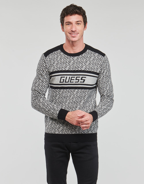 Guess - PALMER CN JACQUARD - Gris / Noir