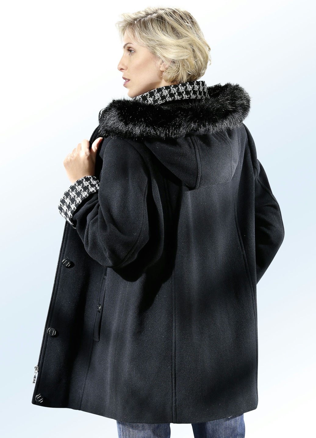 Jacke mit Umschlagärmel