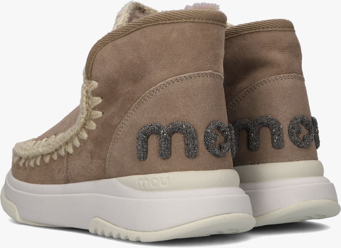 MOU bruine mou vachtlaarzen eskimo jogger glitter logo