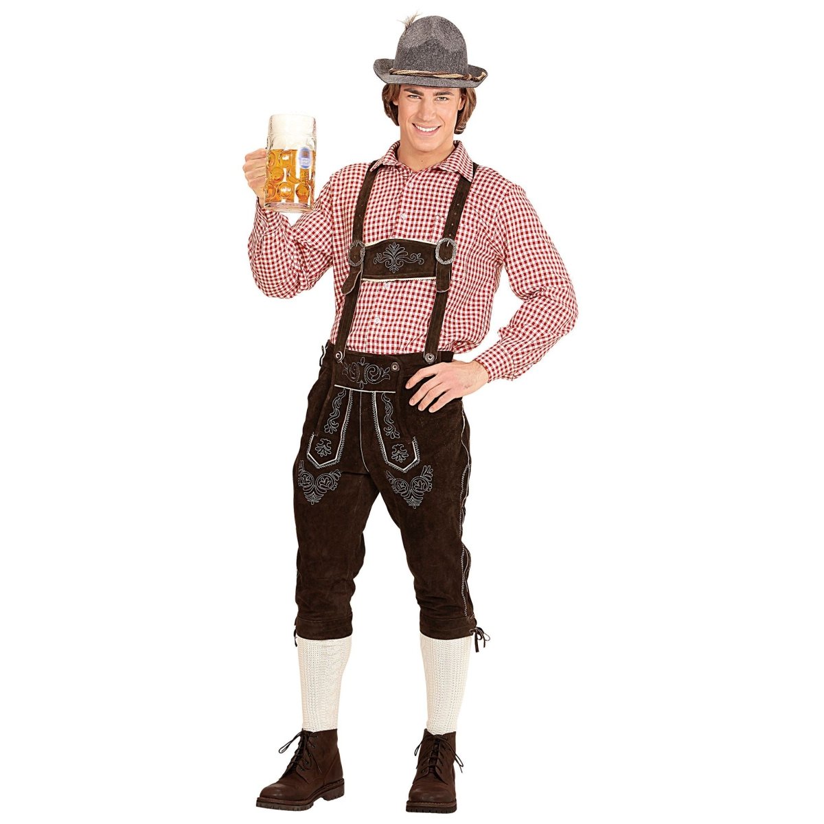 Oktoberfest Shirt Rood Wit Heren