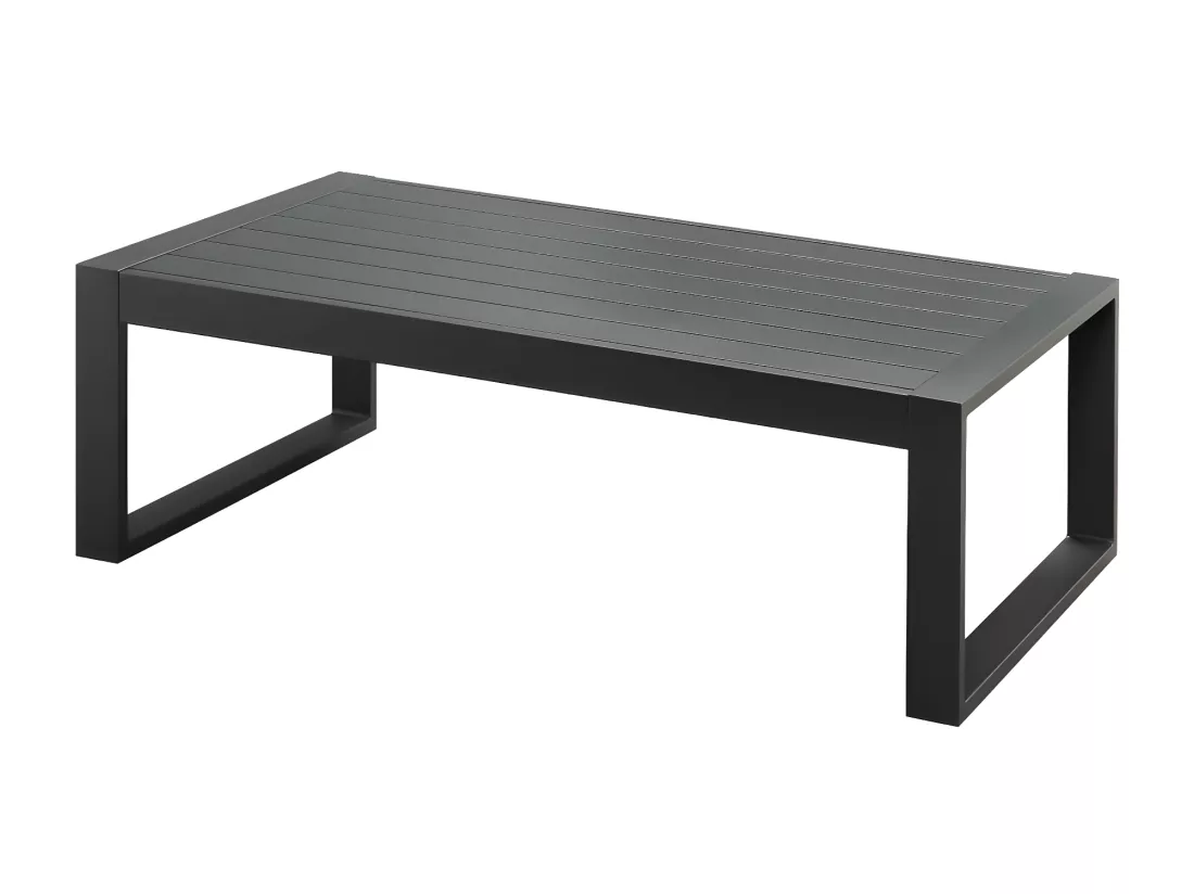 Table basse de jardin en aluminium - Anthracite - MOLOKAI de MYLIA