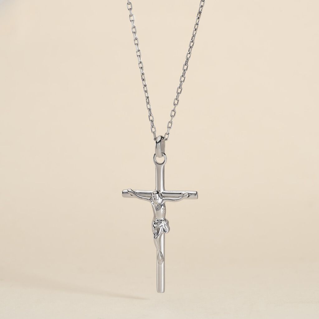 Pendentif Nessahae Argent Blanc
