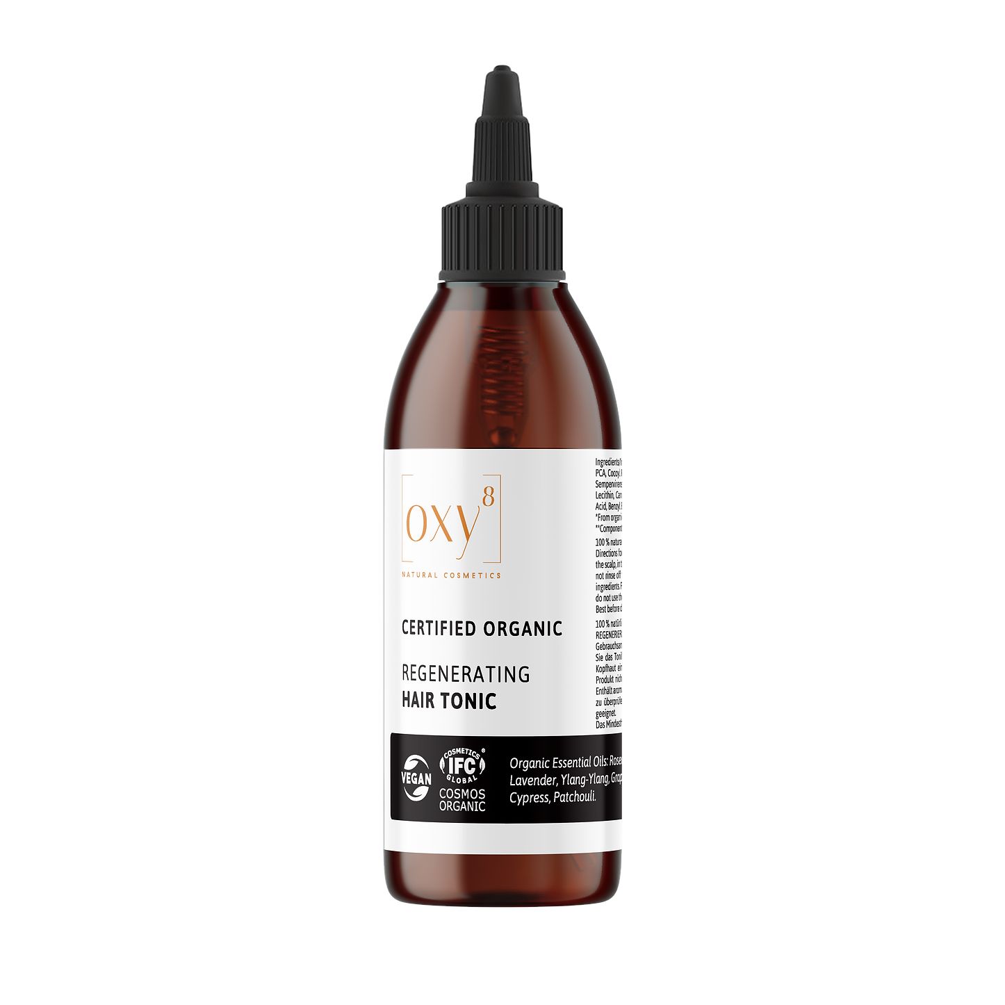 oxy8 Naturkosmetik REGENERATING HAIR TONIC – Haartonikum. Stoppt Haarausfall. Für vitalen Haarwuchs
