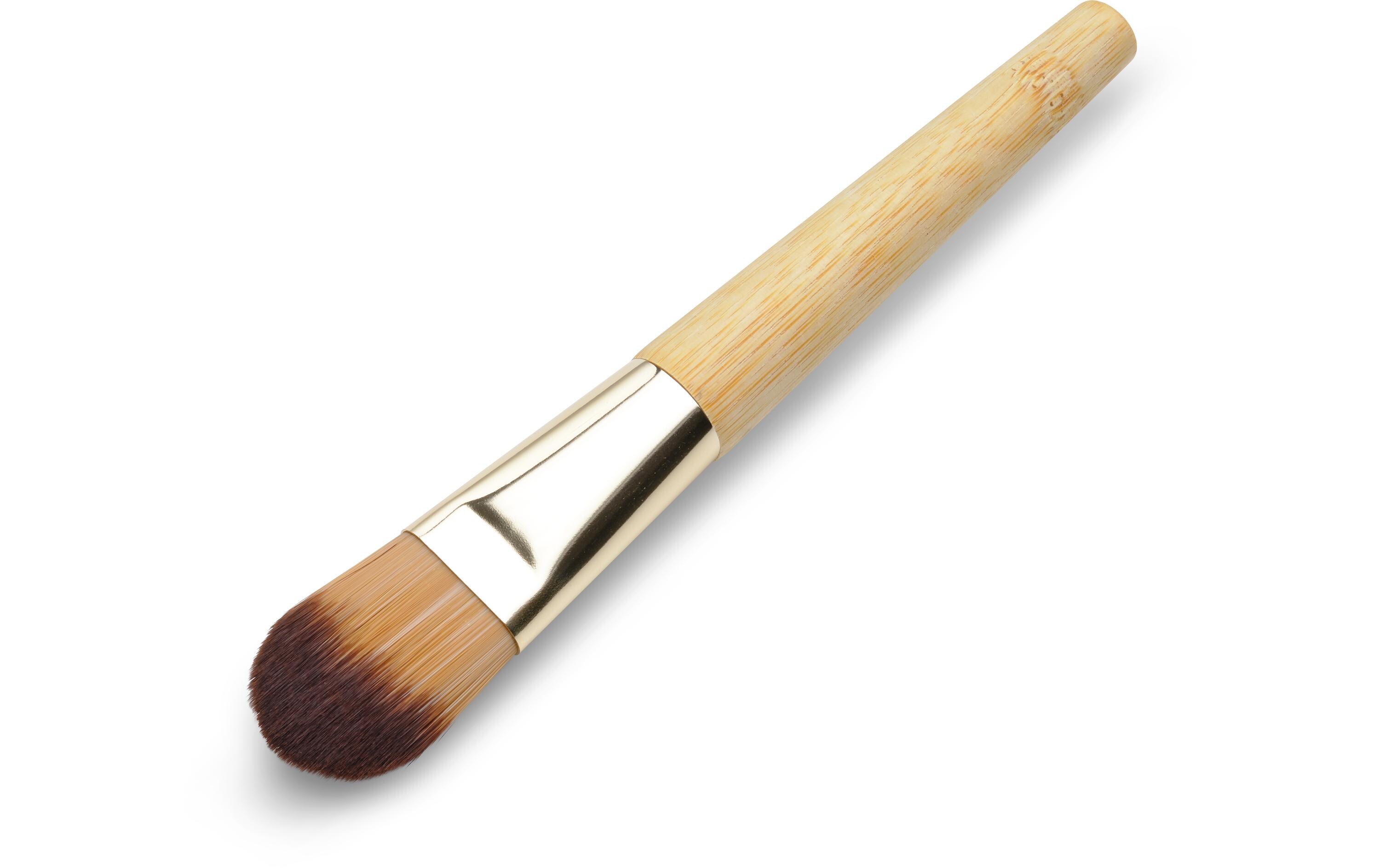 Make-up-Pinsel BambusPraktischer Pinsel zum Auftragen und Verblenden von flüssigen und cremigen Produkten
