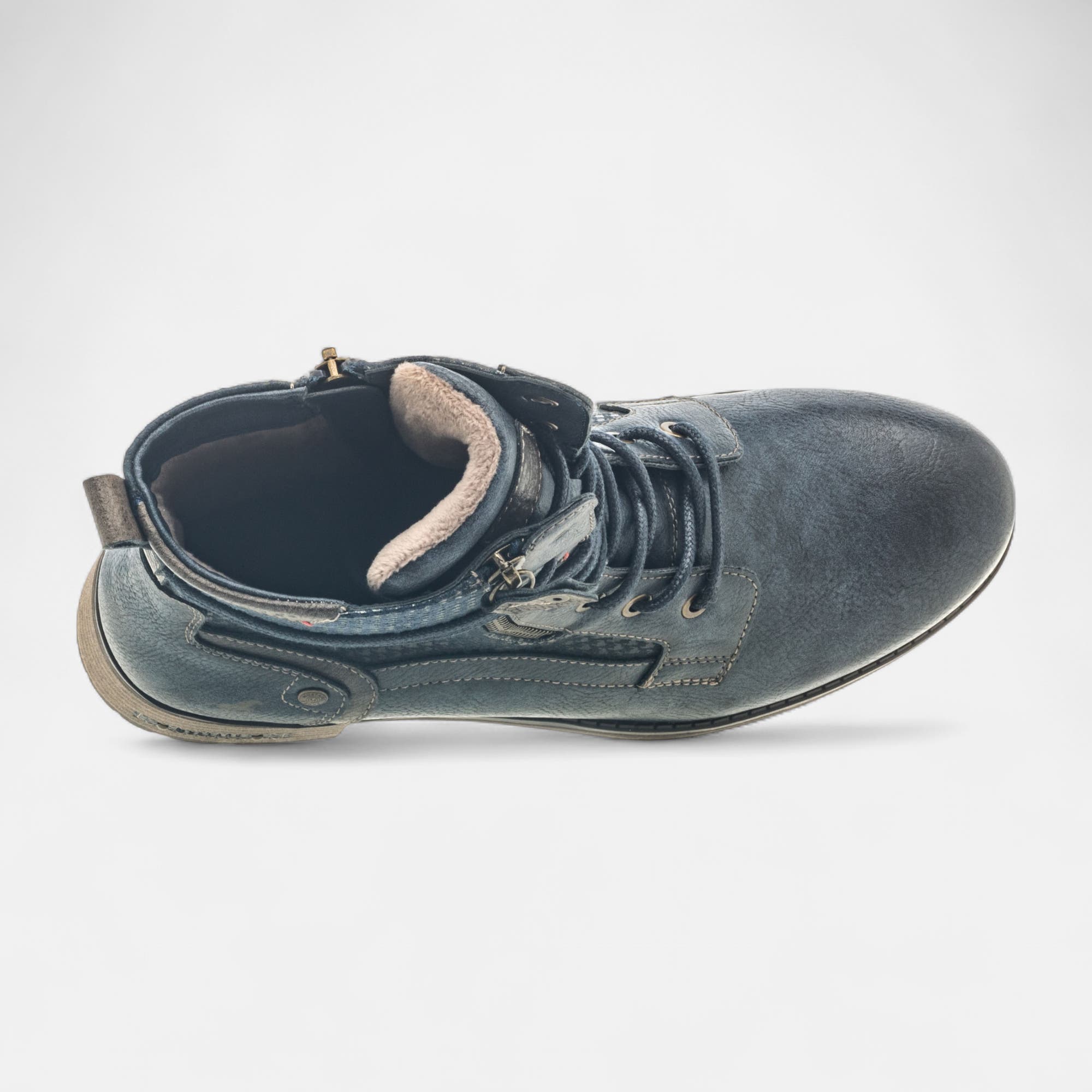 Bottines à lacets Femme bleu marine