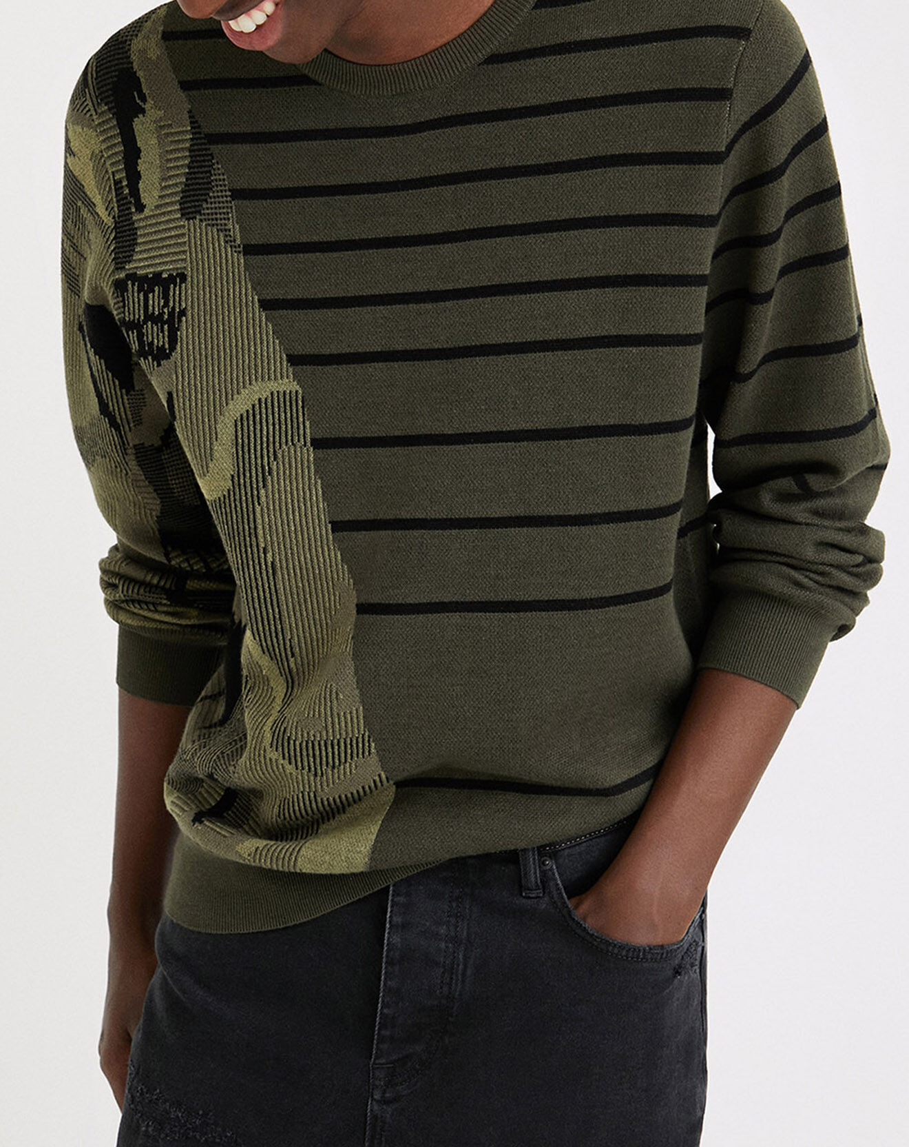 Desigual Pullover Ali vert kaki