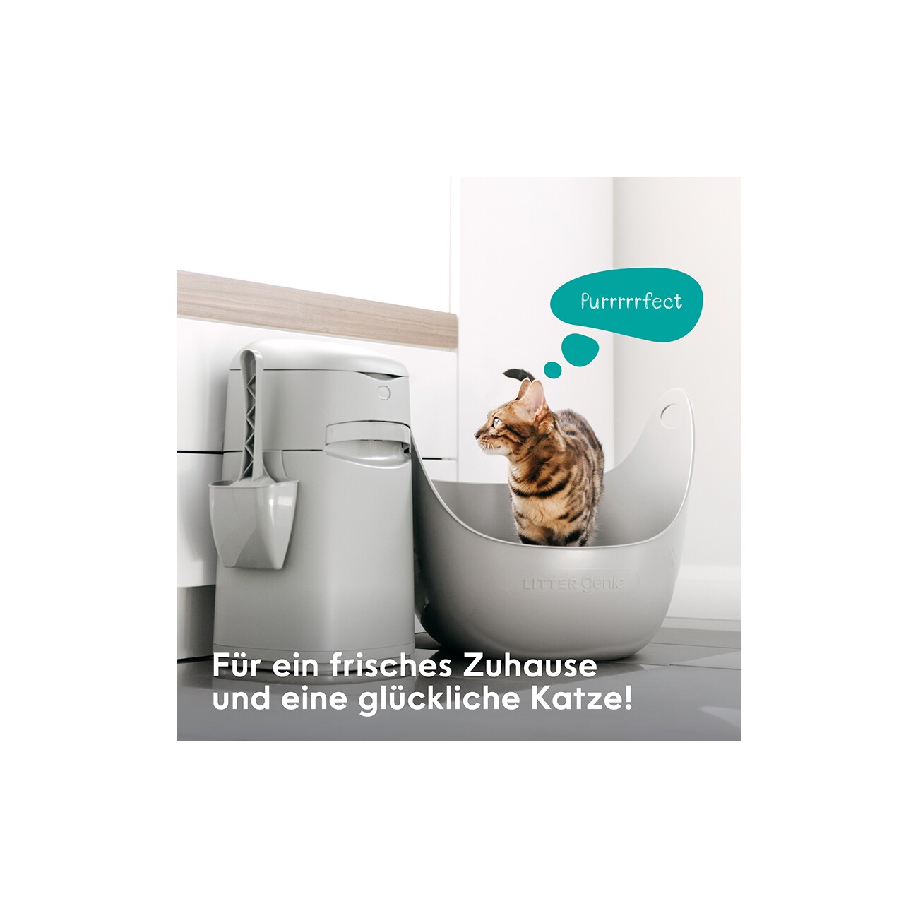 LitterLocker by Litter Genie EasyRoll Katzenstreu-Entsorgungseimer inkl. 3-Monats-Kassette