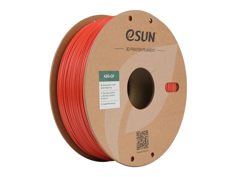 eSun Filament ABS GF Rot 1.75 mm 1 kg Filament mit Glasfasern ABS