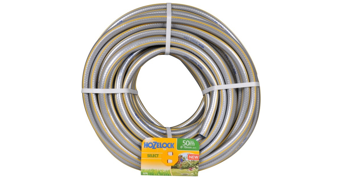 Hozelock6250 Select Slang  (Grijs/geel, 50 meter, Ø 19 mm)