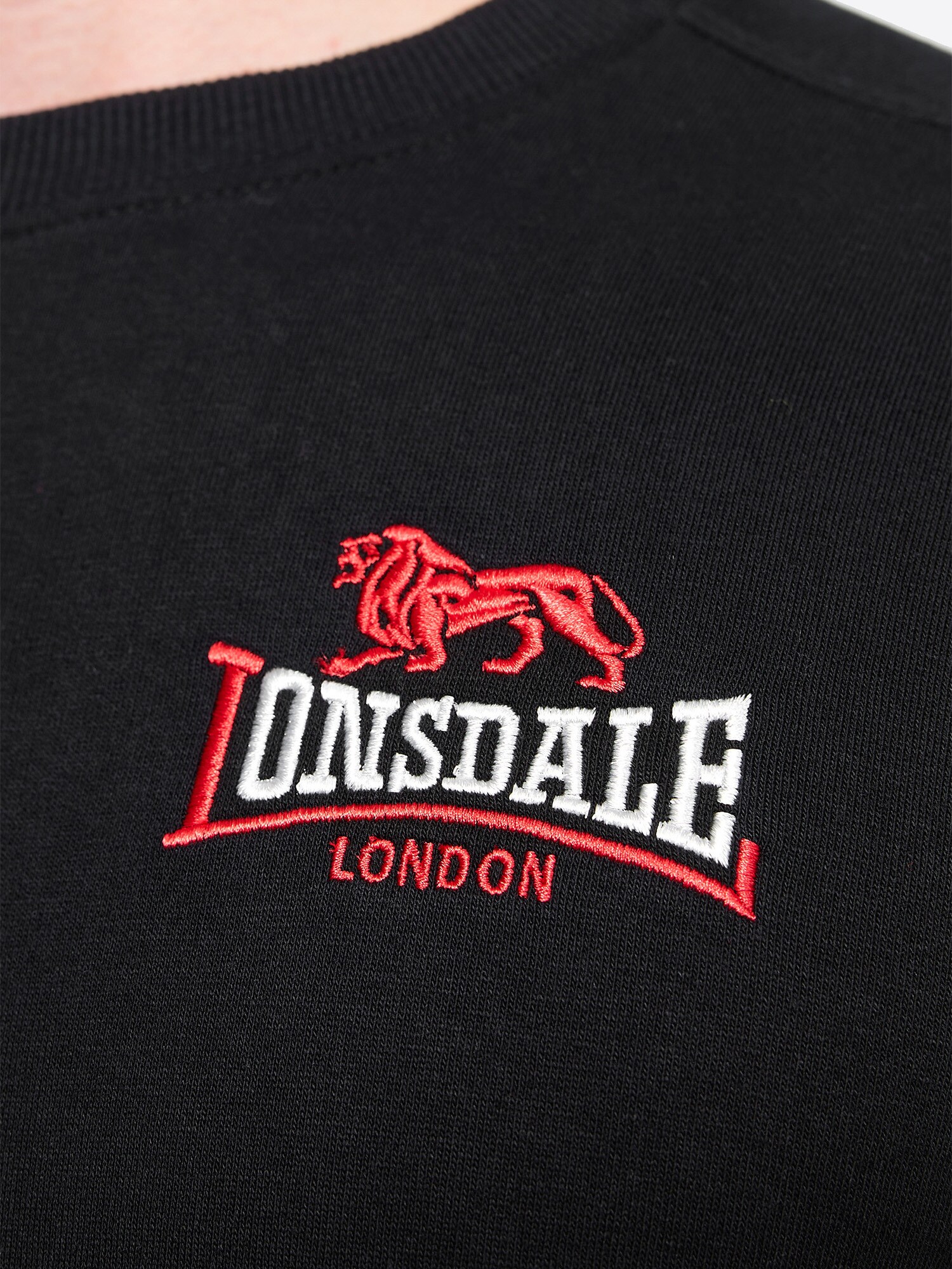 Lonsdale Herren Rundhals Sweatshirt schmale Passform LYMPSTONE