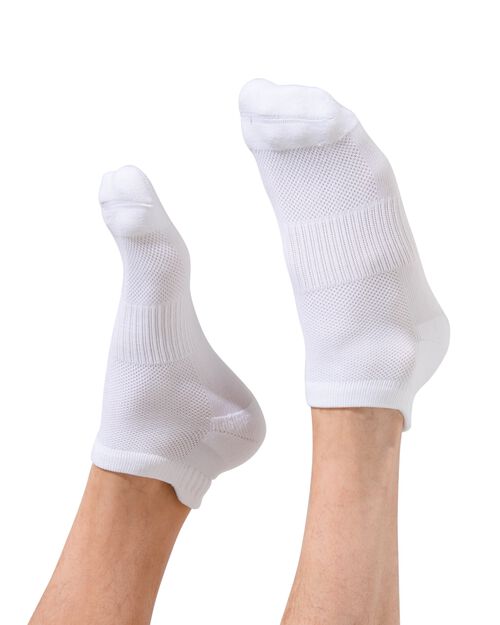 2 paires de socquettes homme sport blanc