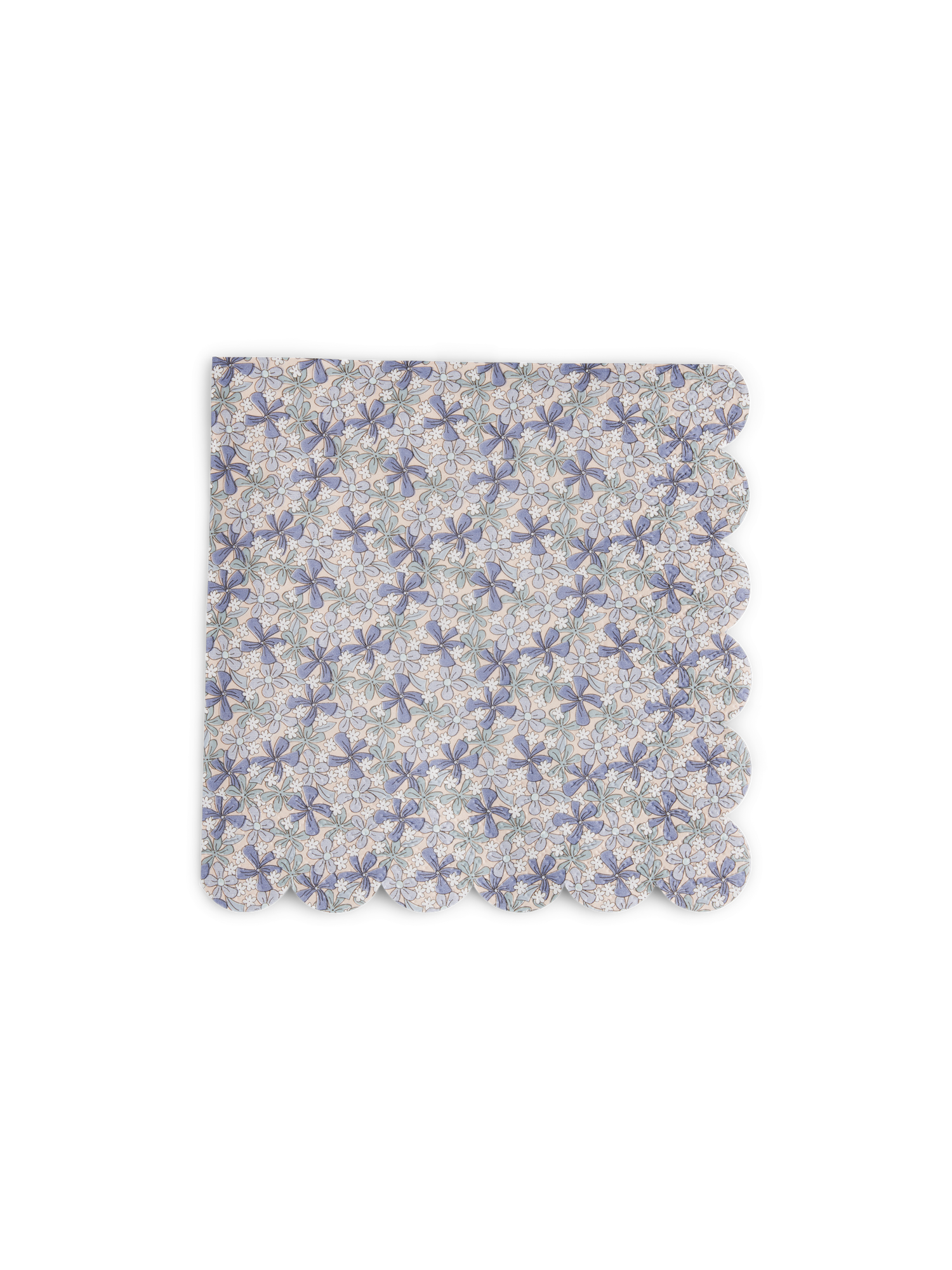 Servietter 33 x 33 | Papir. 33 x 33 cm. 12 stk. | Off White, Blue