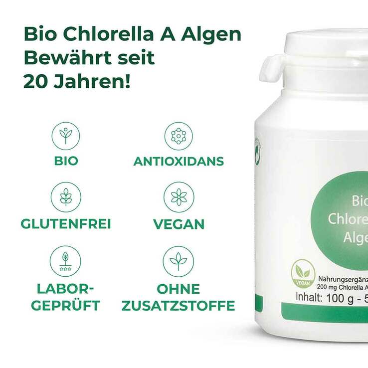 Bio Chlorella A Tabletten, 500 St
