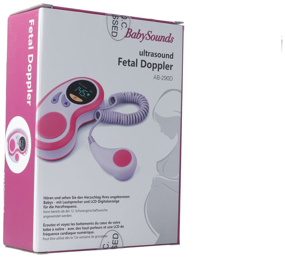 BABYSOUNDS Fetal Doppler mit LED-Digitalanzeige Herzschlag mit Lautsprecher 1 Stk