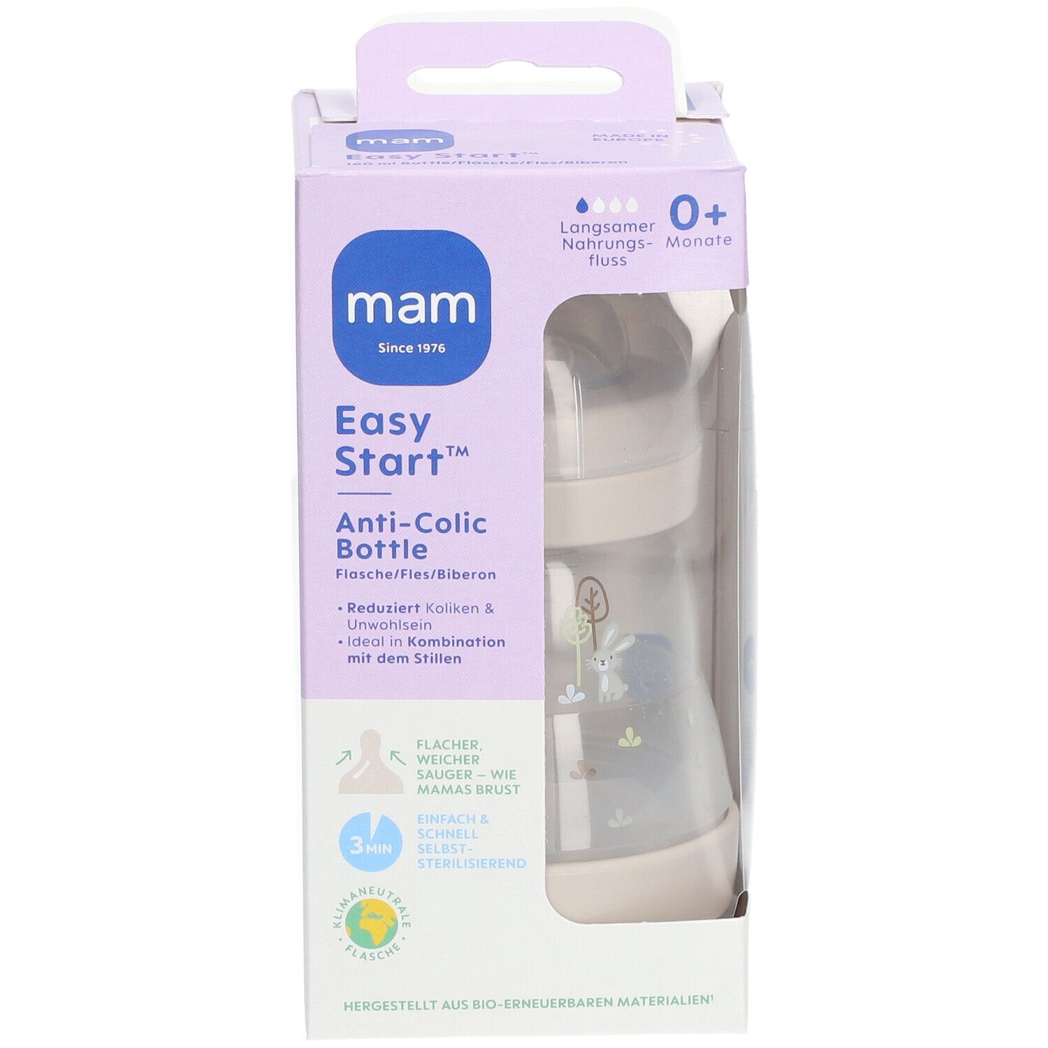 MAM Easy Start™ Anti-Kolik Flasche Beige 160 ml - 0 Monate und älter