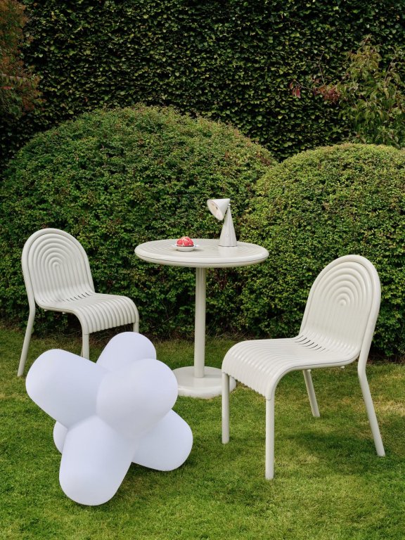 Tom Dixon Groove Round tuintafel Ø69,7 Moss