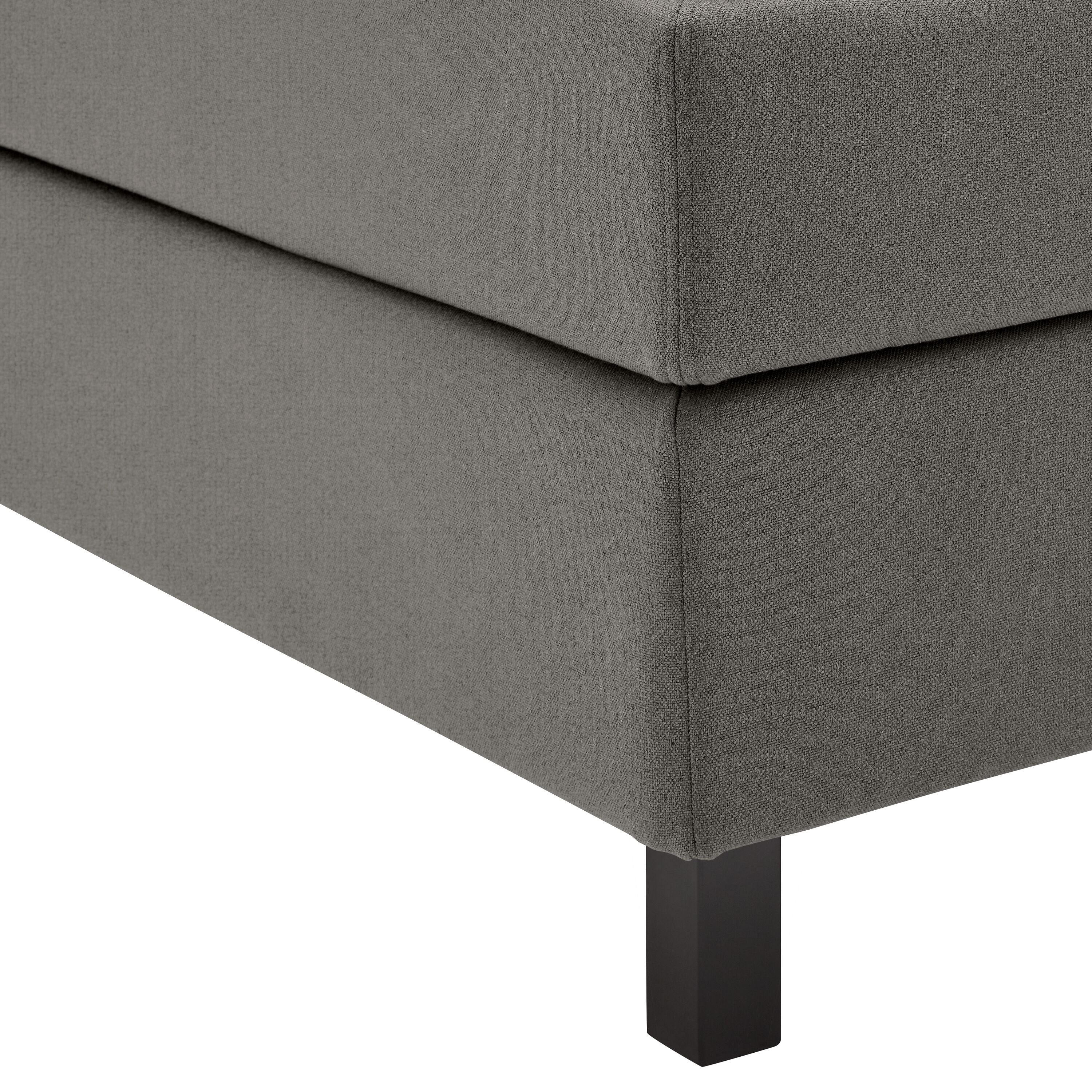 bico GOODNIGHT Boxspringbett - Perlgrau / B: 160.0 cm x T: 200.0 cm