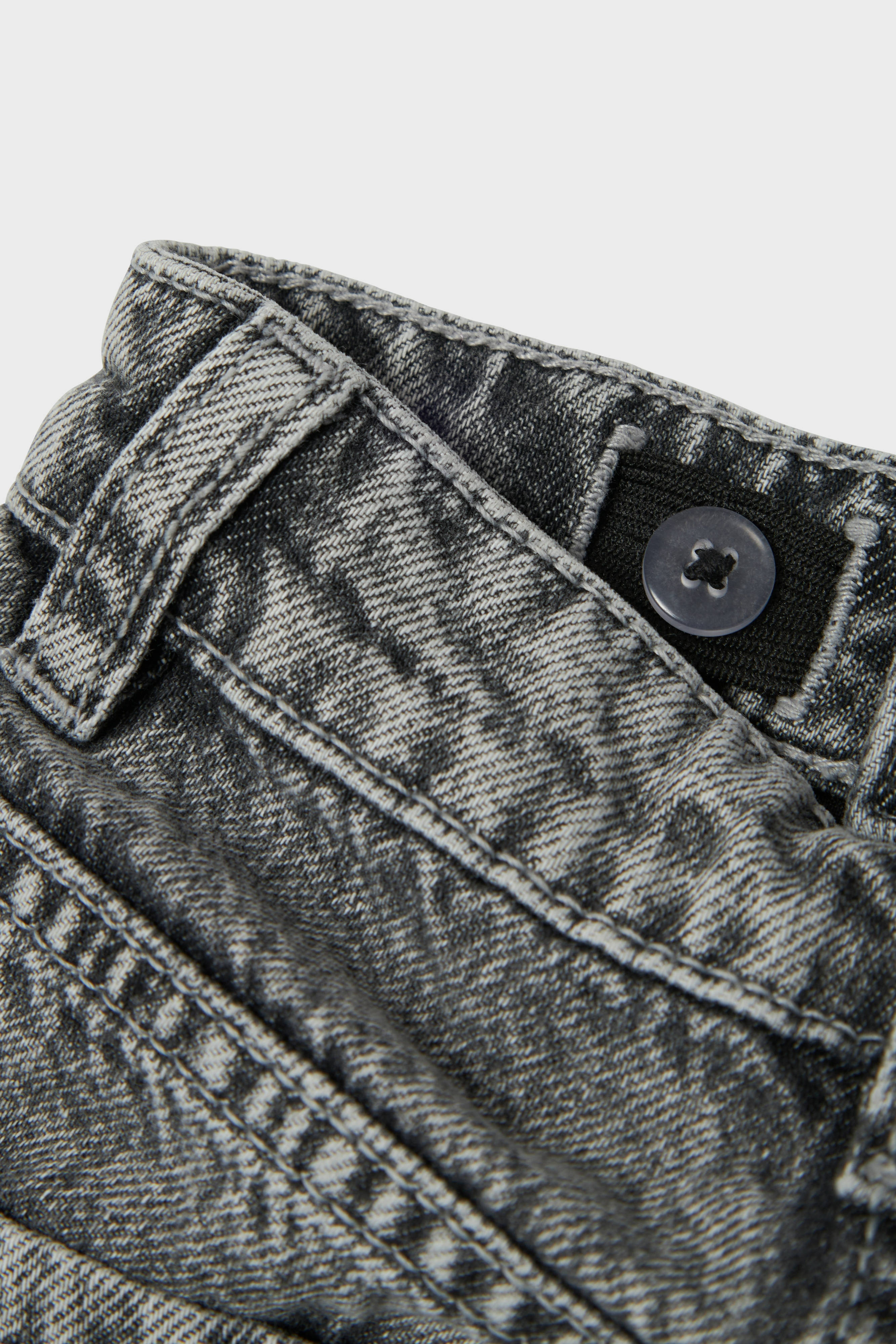 NAME IT loose fit jeans NMFBELLA met sterren Medium grey denim