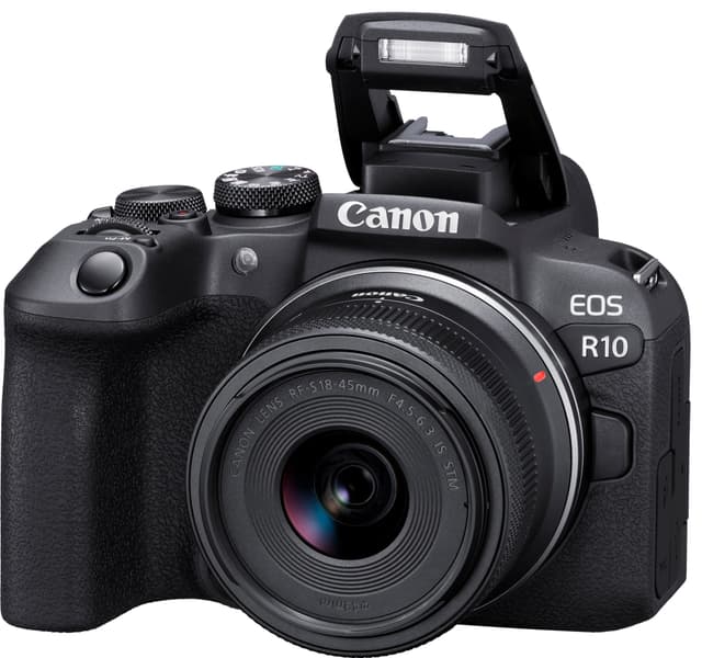 Canon EOS R10 spejlløst kamera + RF-S 18-45mm IS STM-objektiv