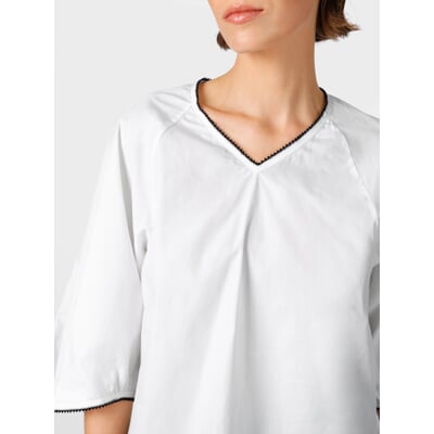 Damen-Blusenshirt, Naturweiß