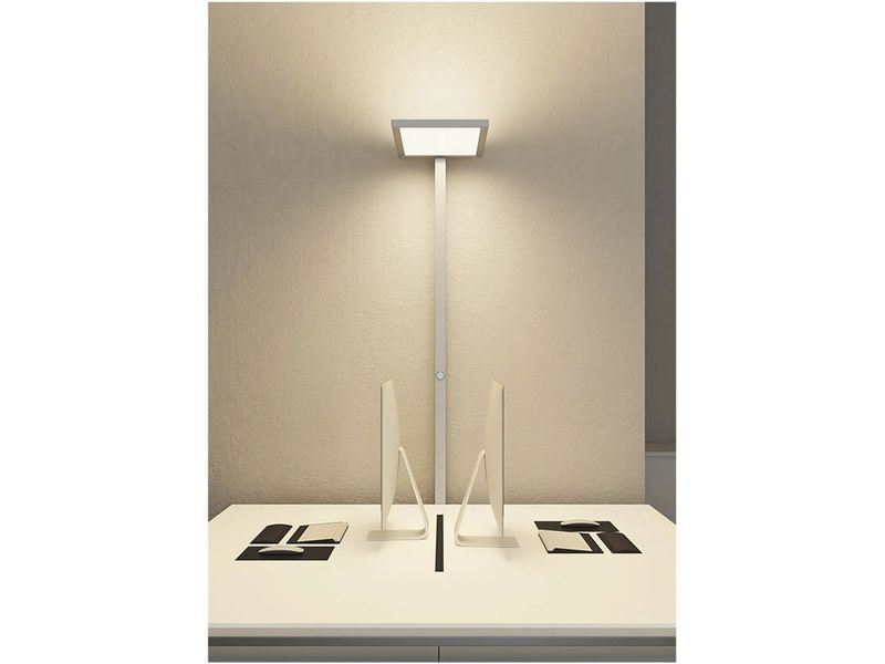 Contini Bürostehleuchte dimmbar 30W, 7500 lm, 6000K – Silbe Büro-Stehlampe»