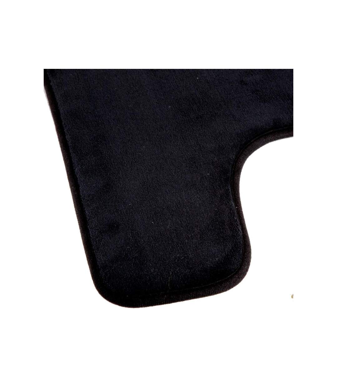 Tapis Contour WC Mémoire 48x48cm Noir