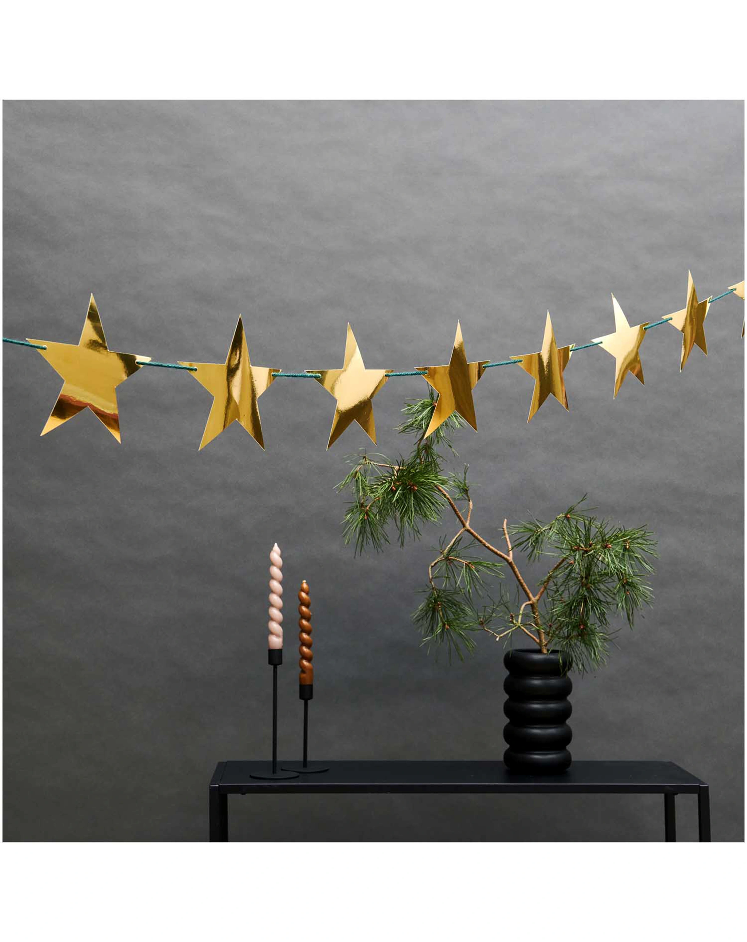 Girlande STERNE (3m) in gold