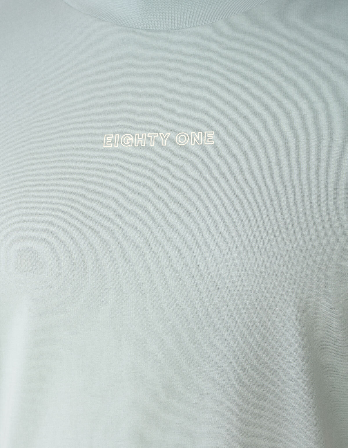 Eighty One Tekst T-shirt Lichtgroen
