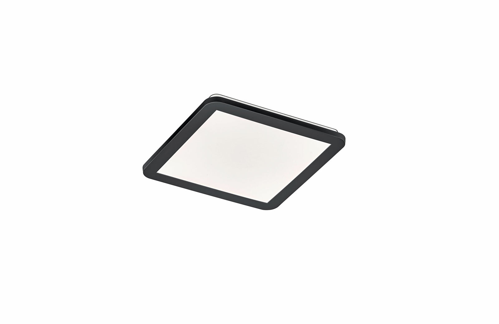 LED Deckenlampe Camillus schwarz 30x30cm 3cm Kunststoff Acryl