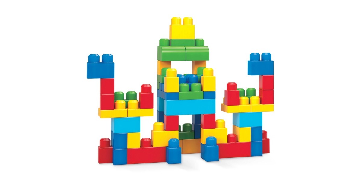 MattelFirst Builders - Big Building Bag (Classic), 60 stuks Constructiespeelgoed  (DCH55)
