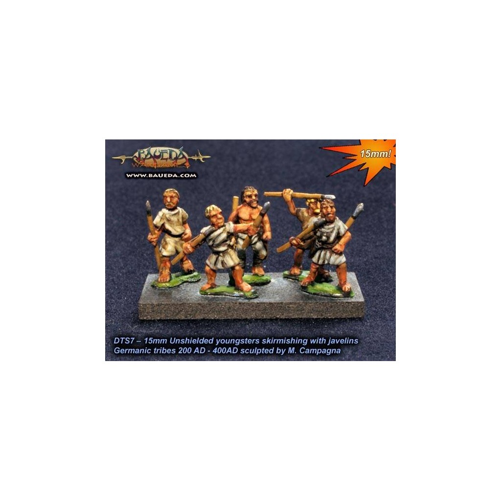 Unshielded Adolescent Skirmishers with javelins