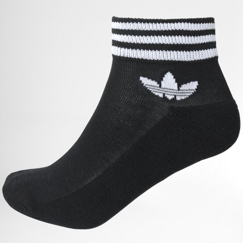 Lot De 3 Paires De Chaussettes Trefoil Ankle HC9550 Noir Blanc Gris Chiné