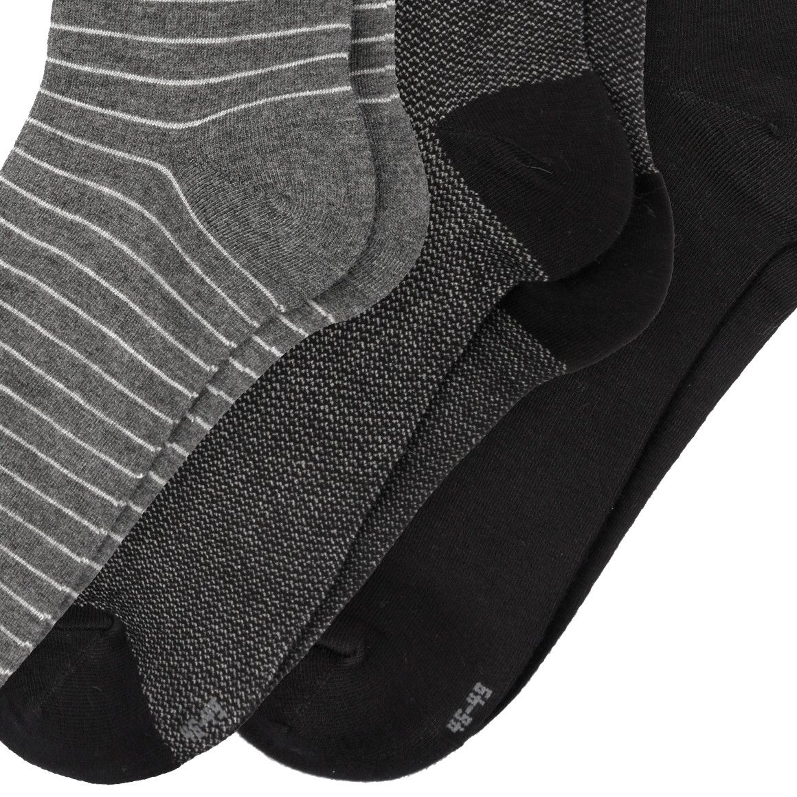 VanVaan 3 Paar Herren Socken  mit Viskose schwarz / dunkelgrau