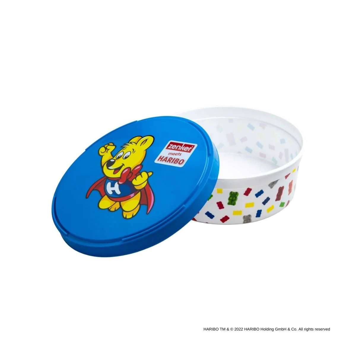 Boîte alimentaire avec couvercle en plastique 18,5 cm Haribo Zenker
