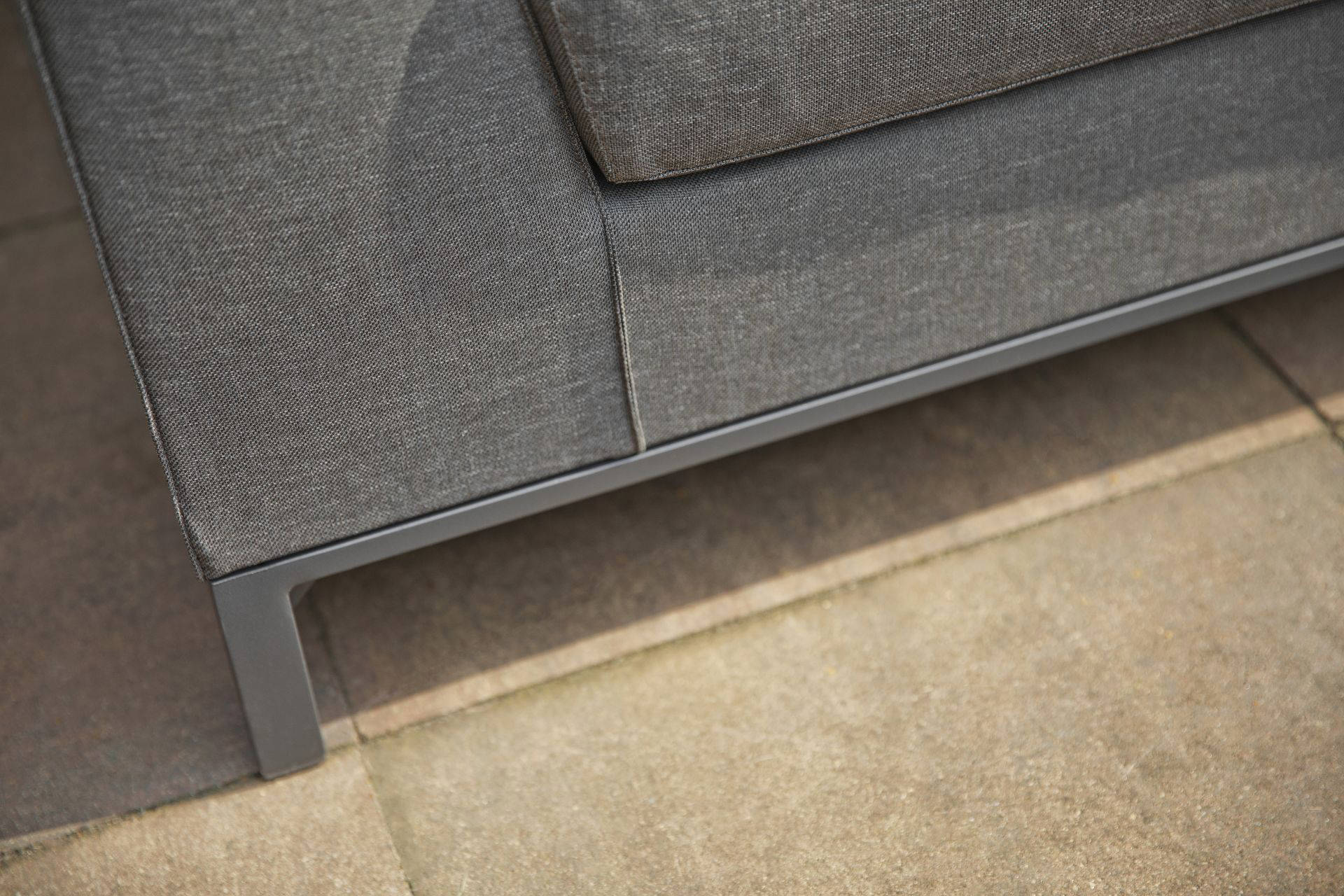 Exotan Exotan Loungeset Rechts Sicilië - Aluminium - Grijs - 60x262x246