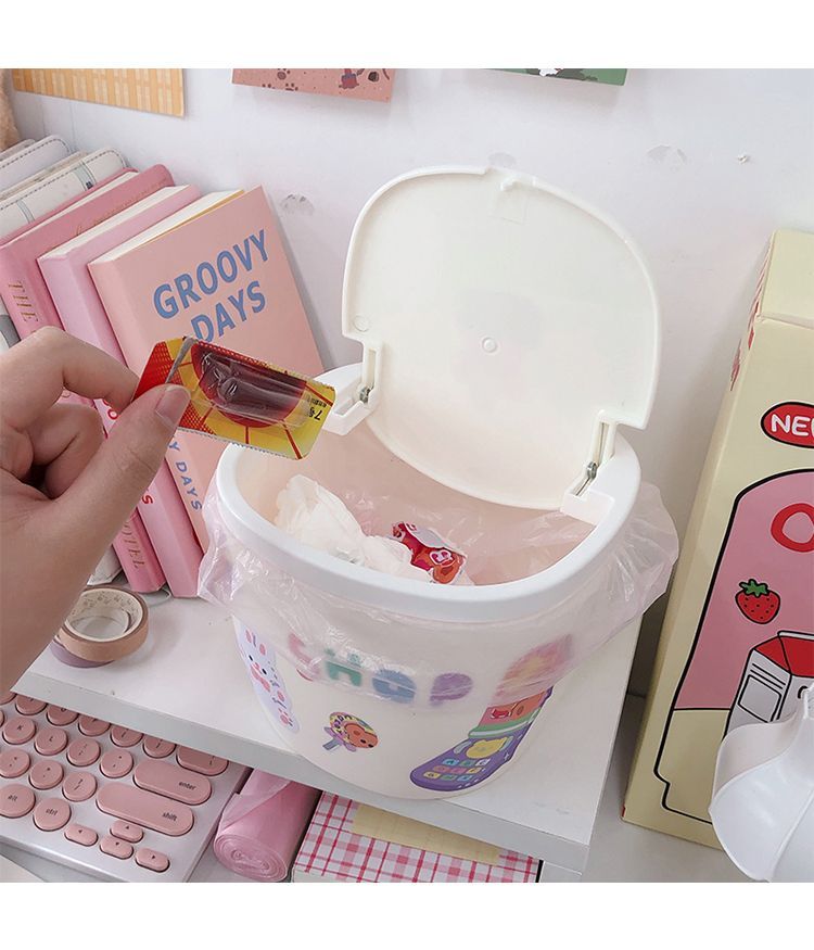Chimi Chimi - Plastic Bureau Prullenbak / Sticker / Set