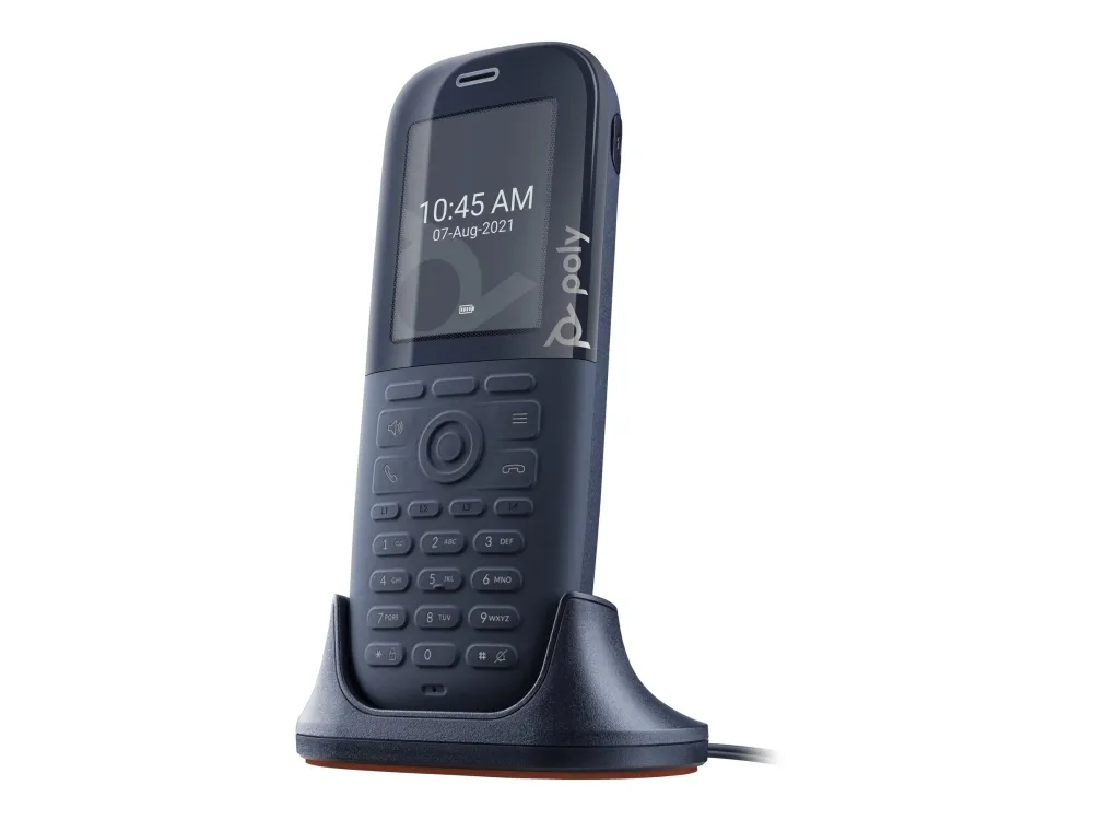 Poly Rove B2 Base Station and 30 Phone Handset Kit - Trådløs telefon med opkalds-ID/opkald venter - DECT - 3-vejs opkaldskapacitet - SIP, SIP v2, SIP over TLS, SIP over UDP, SIP over TCP, SDP, RTCP, RTP - sort