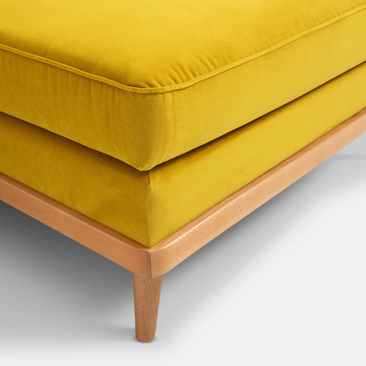 LA REDOUTE INTERIORS<br>Sofá de canto em veludo, Tasie
