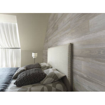Grosfillex kunststof wandbekleding compact gris 16x120 cm 3,33 m²