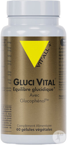 Vit'all+ Gluci Vital Equilibre Glucidique Avec Glucophénol 60 Gélules Végétales