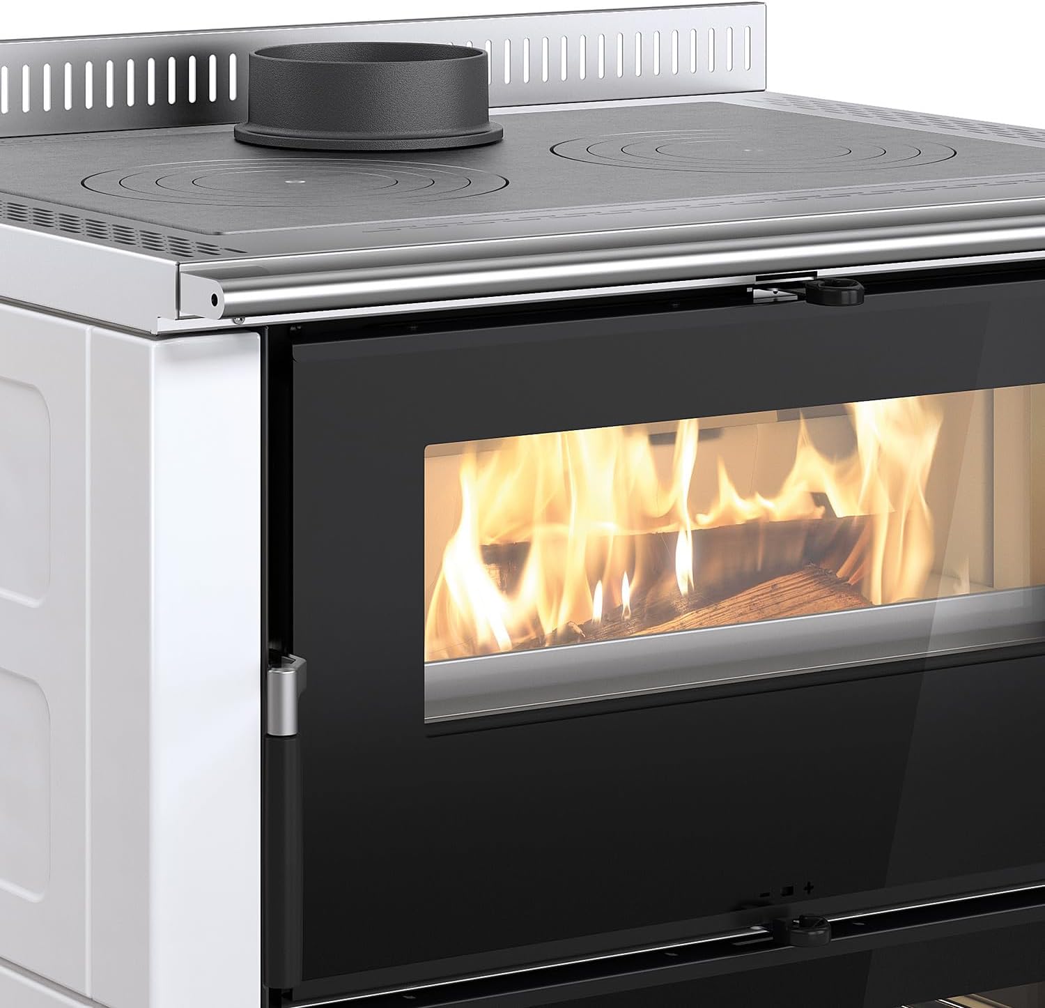 La Nordica 7016261 Verona XXL Majolika Küchenofen Weiß Infinity/A+