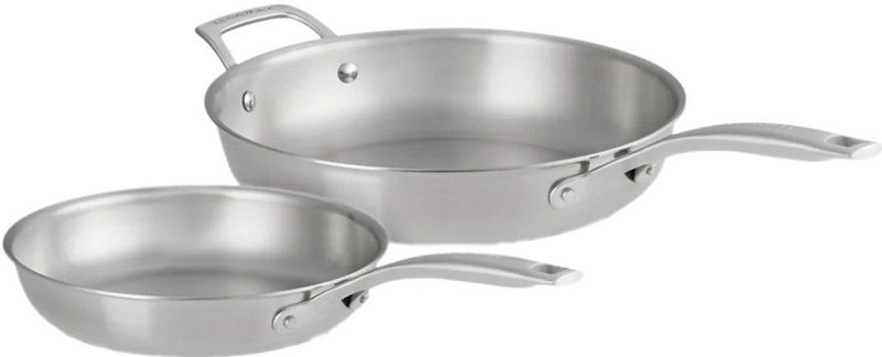 Le Creuset - Essential 3-ply - Koekenpannenset - RVS - 24/28 cm