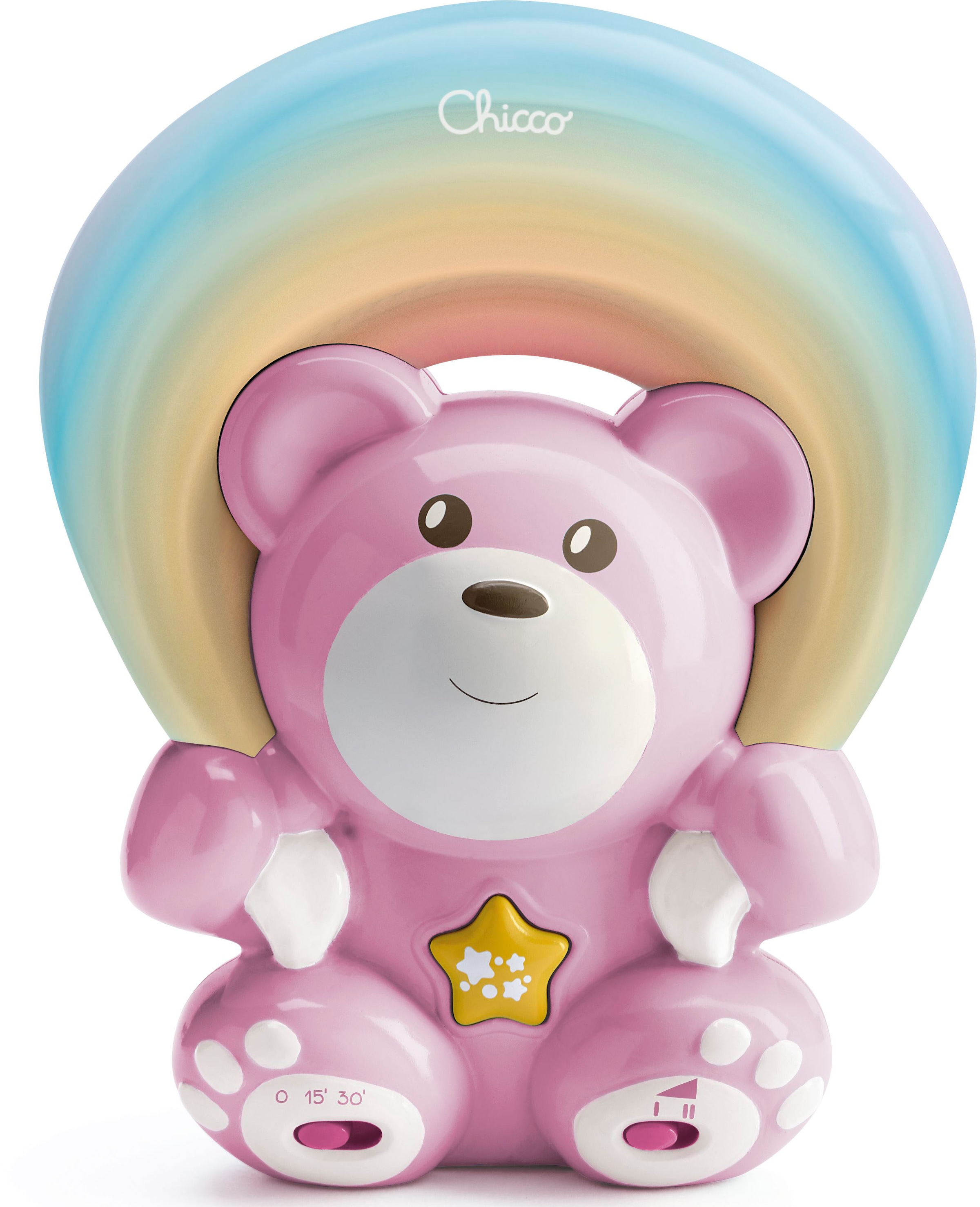 Chicco Nachtlicht »Regenbogenprojektor Bär, Rosa« mit Melodien