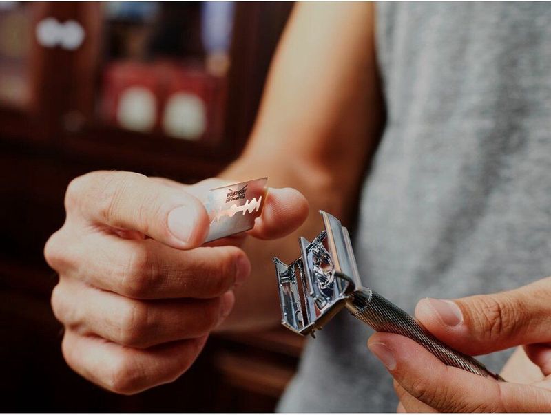 Wilkinson Sword - Barber's Style - Scheermes - Met 5 Navulmesjes - Veiligheidsscheermes