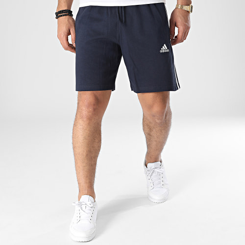 Short Jogging A Bandes IC9379 Bleu Marine