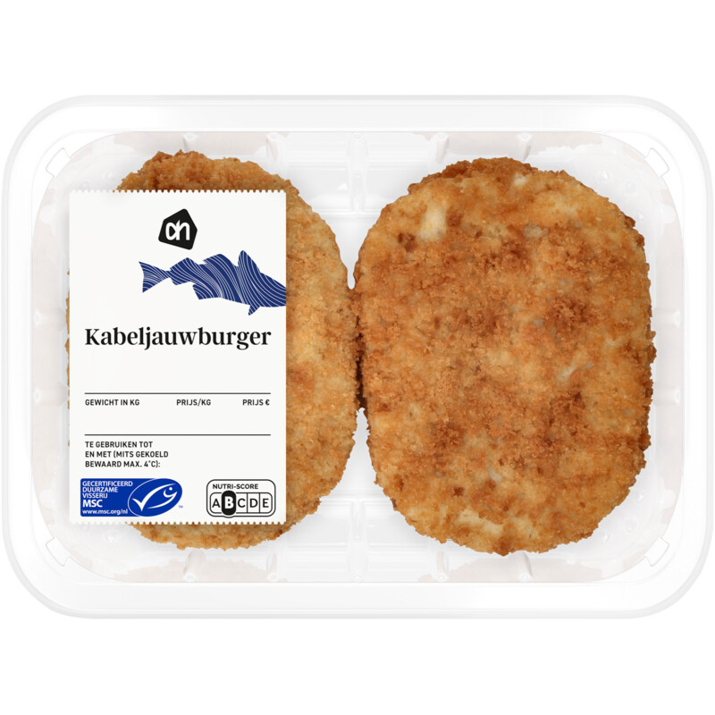 AH Kabeljauwburger gepaneerd