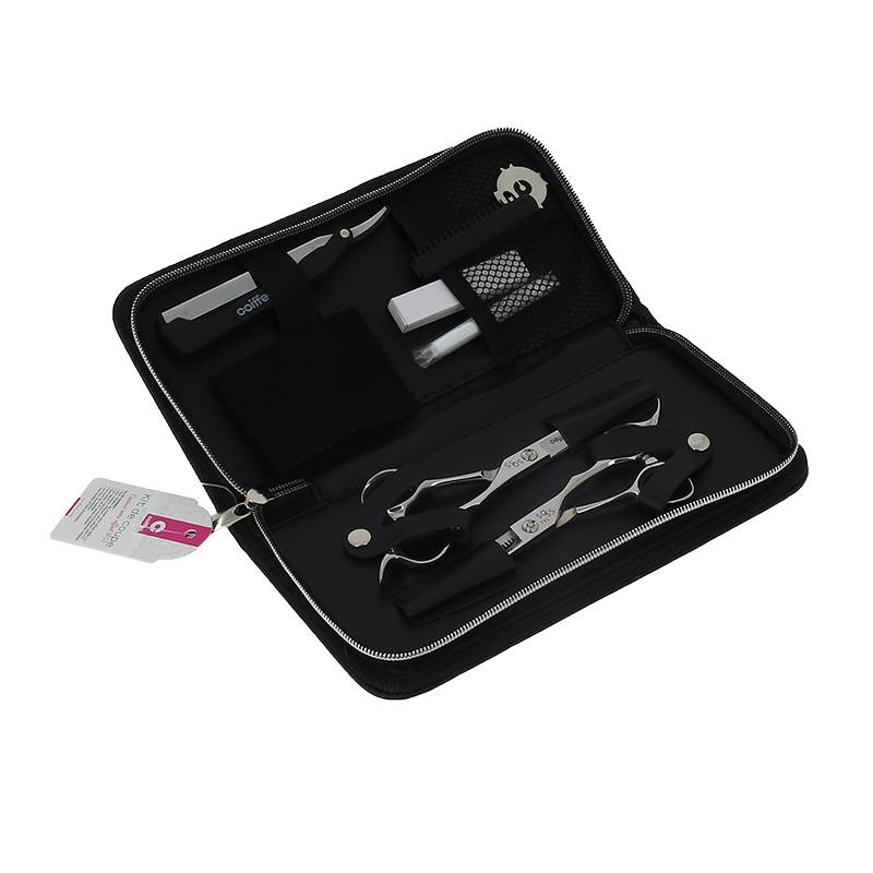 Set ciseaux semi-offset droit et effileur   rasoir 5.5