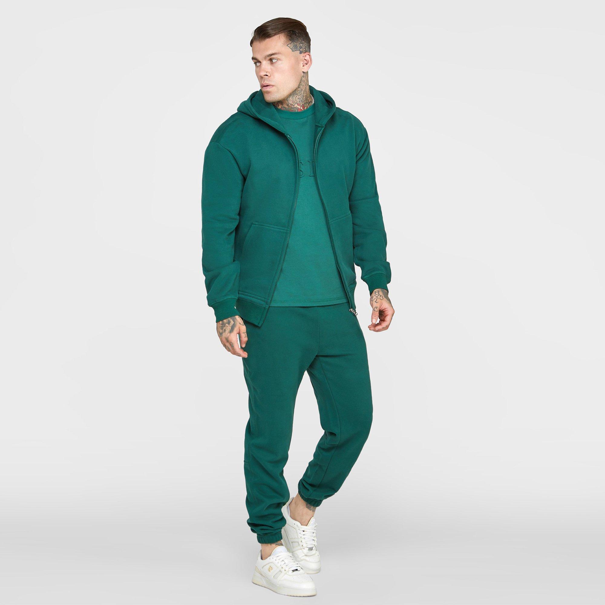 SikSilk Zip Through Hoodie Mens